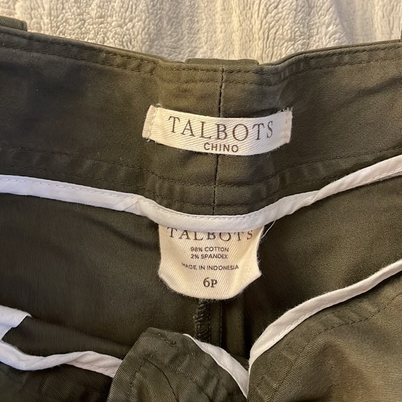 Talbots army green shorts!! - Picture 2 of 3